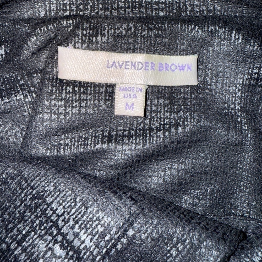 Lavendar Brown Women’s Lightweight Moto Jacket Asymmetrical Neck Size Medium - Picture 7 of 7